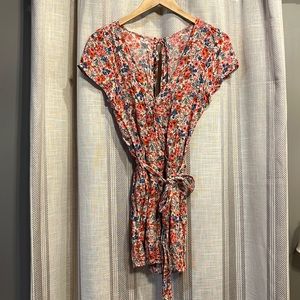 American Eagle Floral Romper